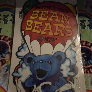 Rare Vintage Liquid Blue Grateful Dead Bean Bears Store Display Mobile